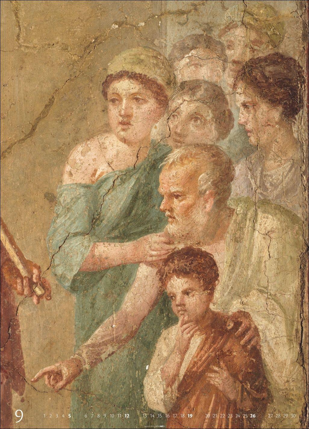 Beispielinhalt (Bild) Römische Fresken Kalender 2027