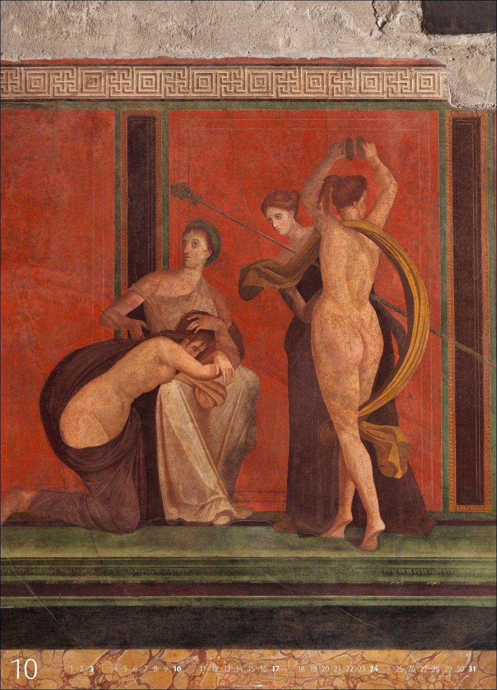 Beispielinhalt (Bild) Römische Fresken Kalender 2027