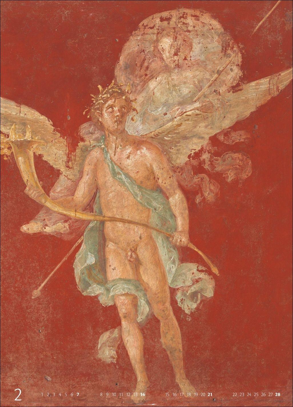 Beispielinhalt (Bild) Römische Fresken Kalender 2027