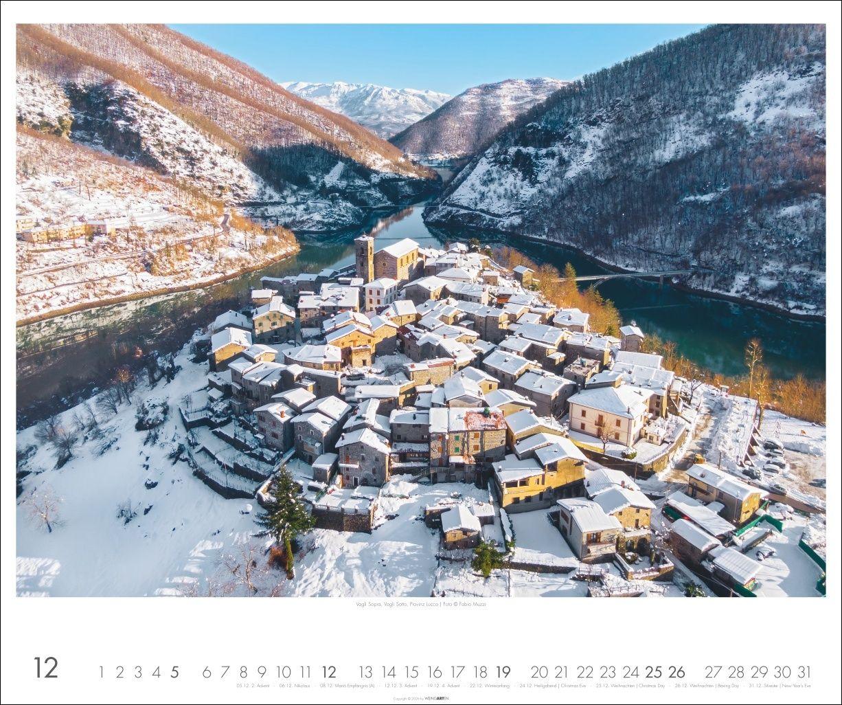 Beispielinhalt (Bild) Toskana Kalender 2027 - Zypressen und das Licht des Südens