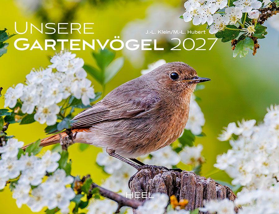 Vorderes Coverbild Unsere Gartenvögel 2027 Eintragkalender