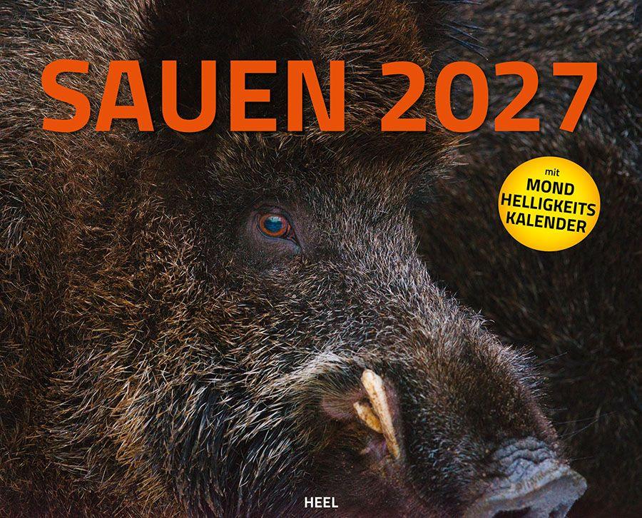 Vorderes Coverbild Sauen Kalender 2027 Jagd-Kalender im XXL-Format