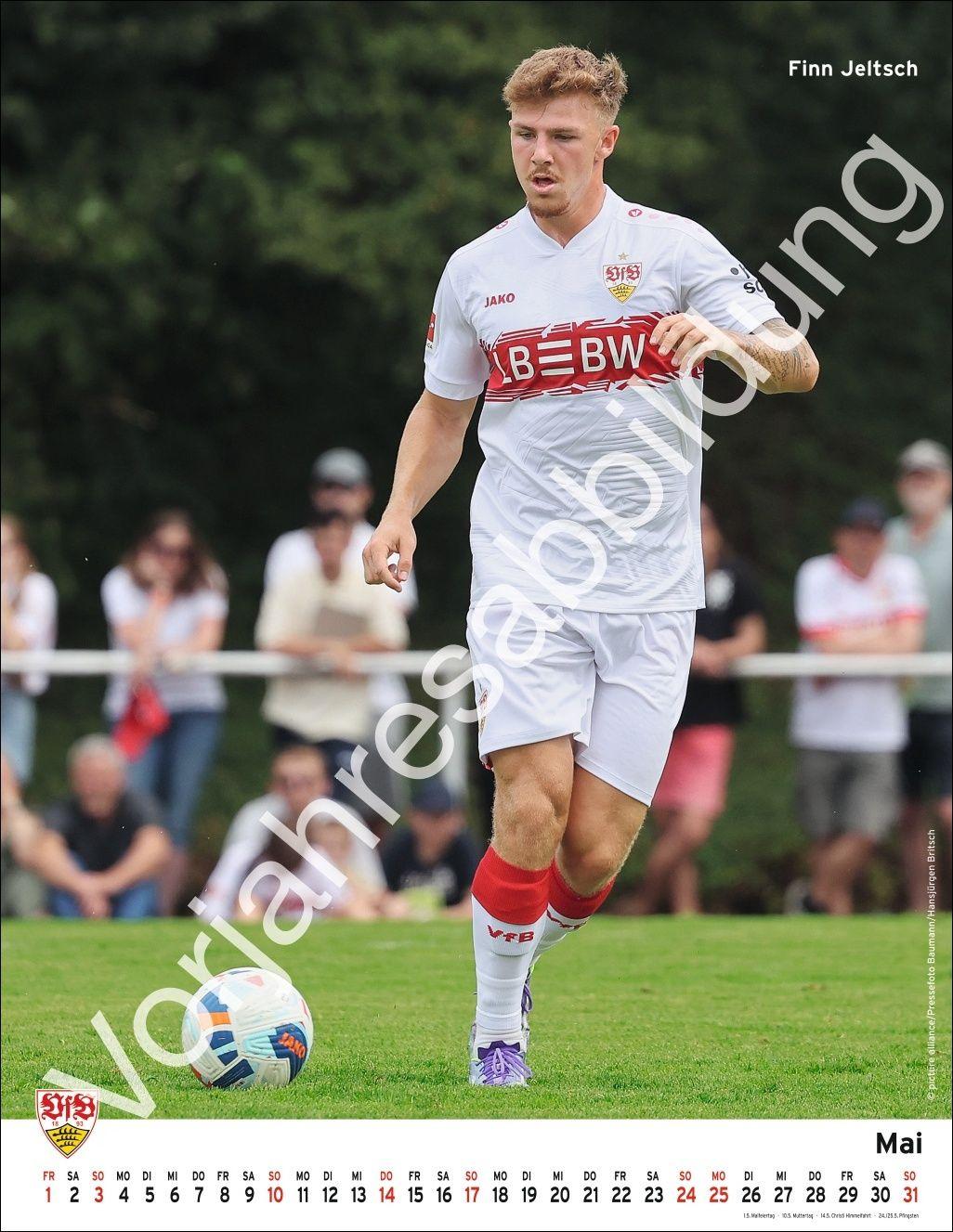 Beispielinhalt (Bild) VfB Stuttgart Posterkalender 2027