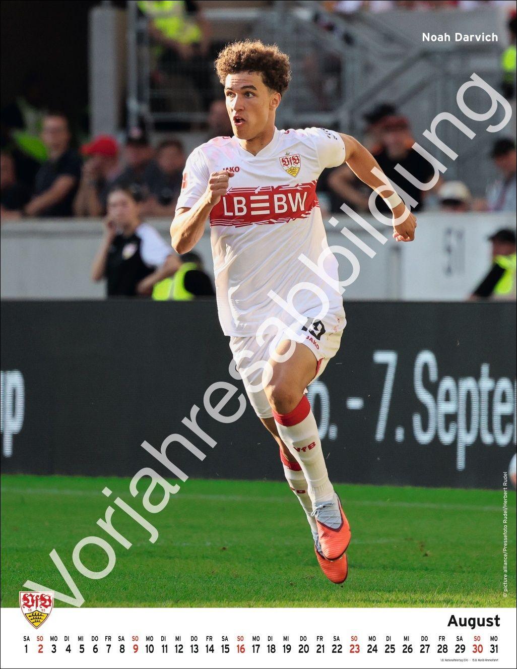 Beispielinhalt (Bild) VfB Stuttgart Posterkalender 2027