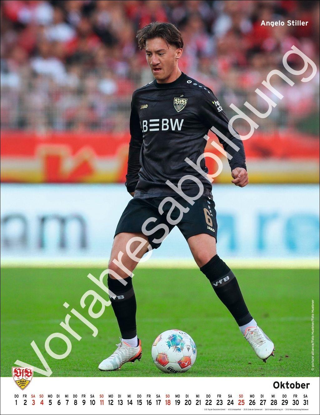 Beispielinhalt (Bild) VfB Stuttgart Posterkalender 2027