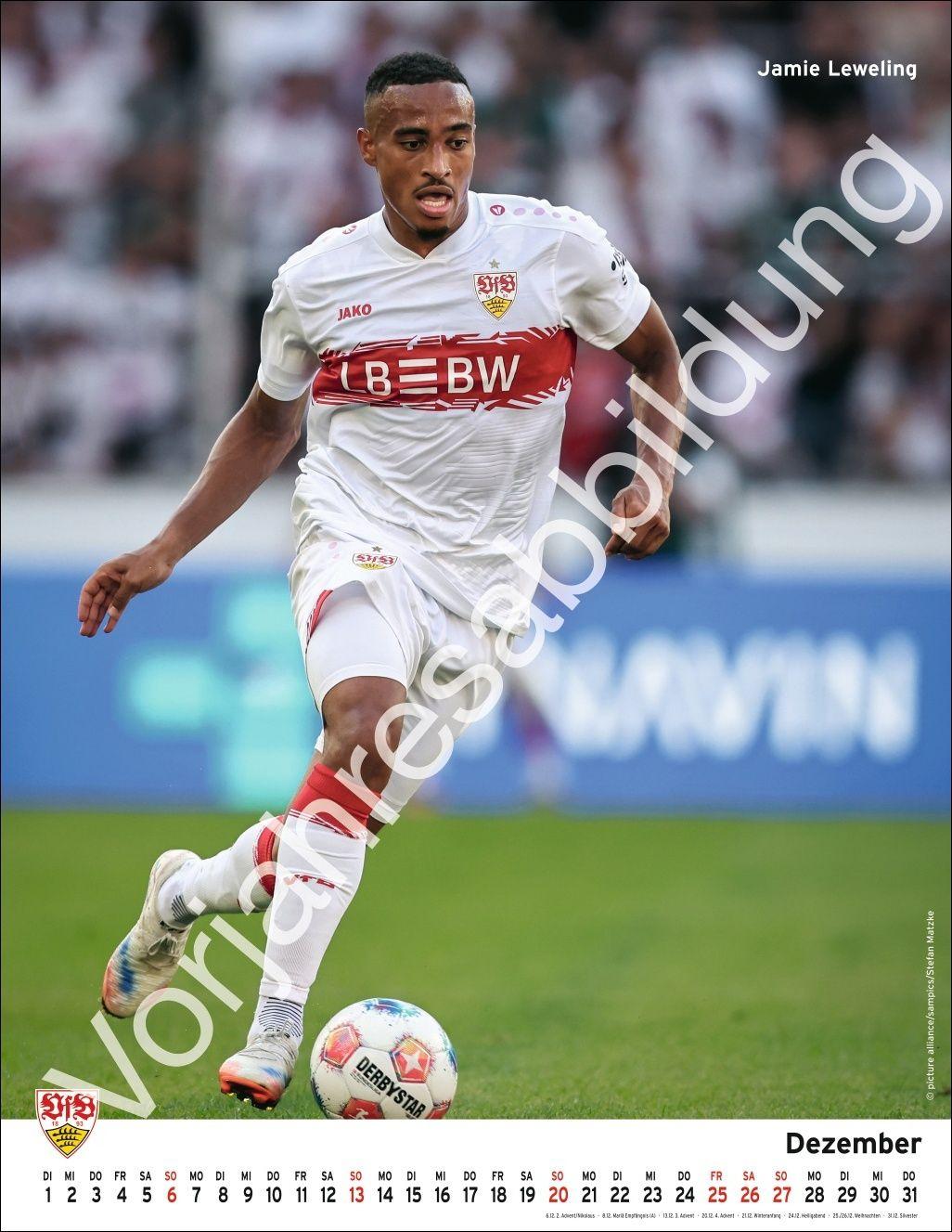 Beispielinhalt (Bild) VfB Stuttgart Posterkalender 2027