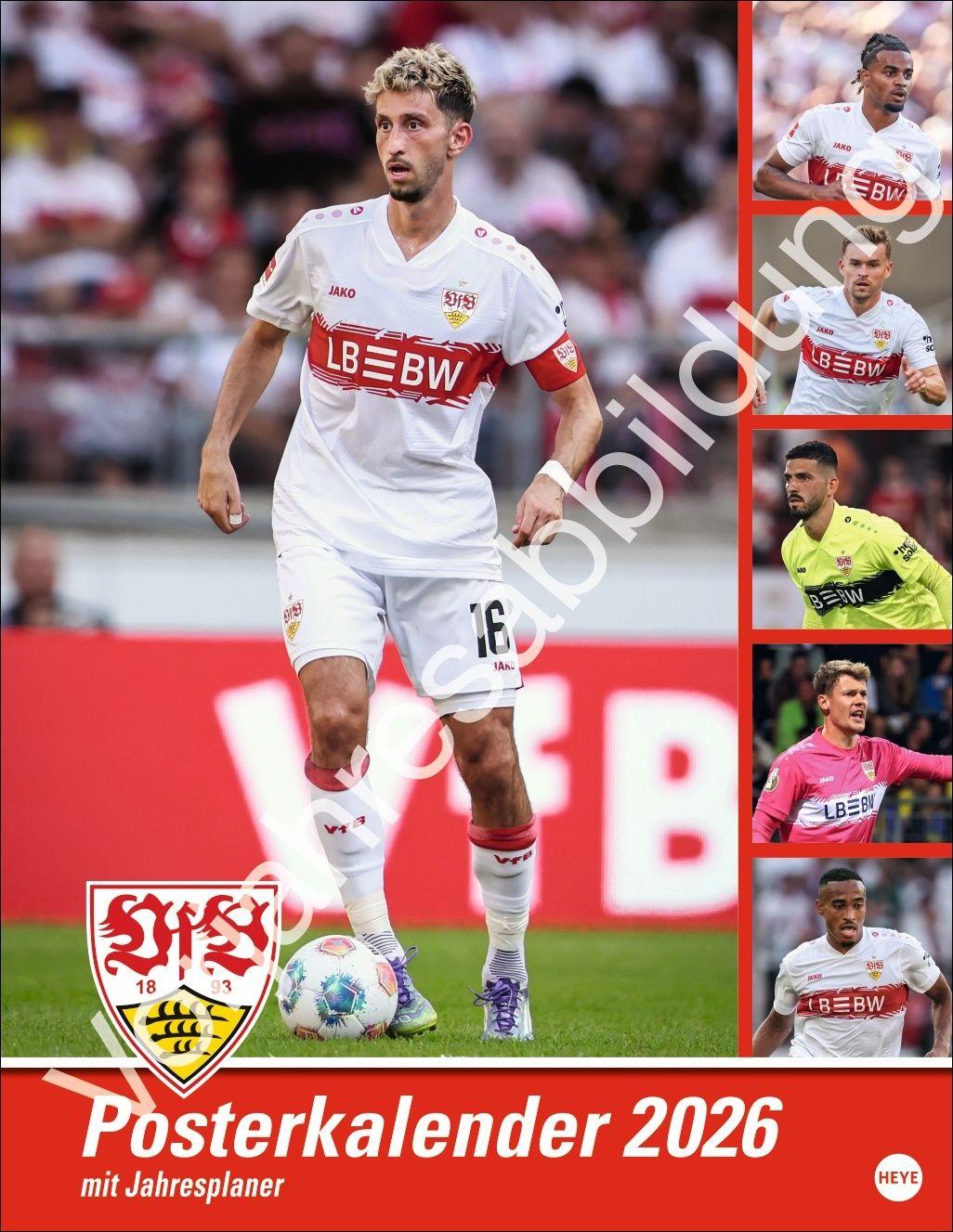 Vorderes Coverbild VfB Stuttgart Posterkalender 2027