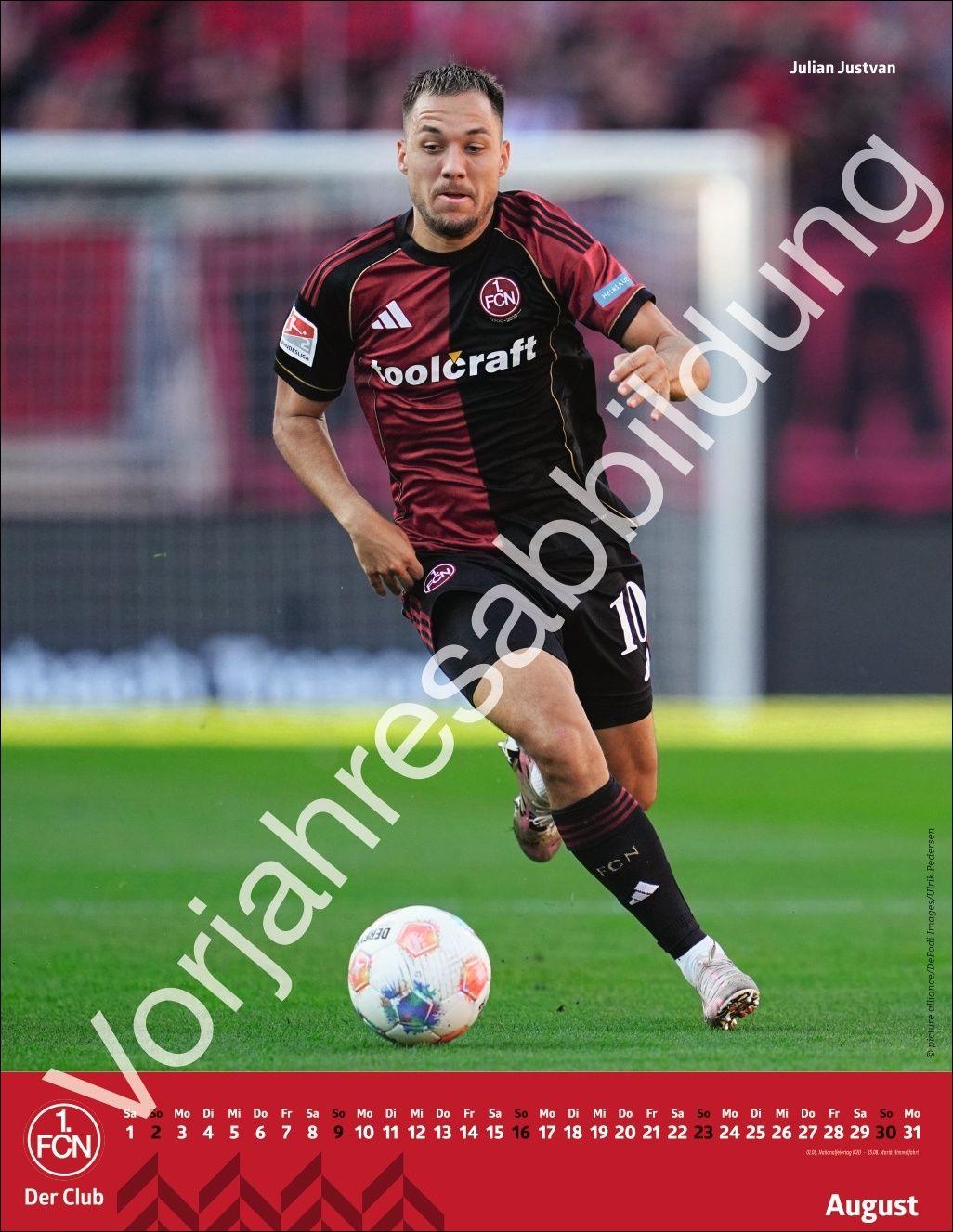 Beispielinhalt (Bild) 1. FC Nürnberg Posterkalender 2027