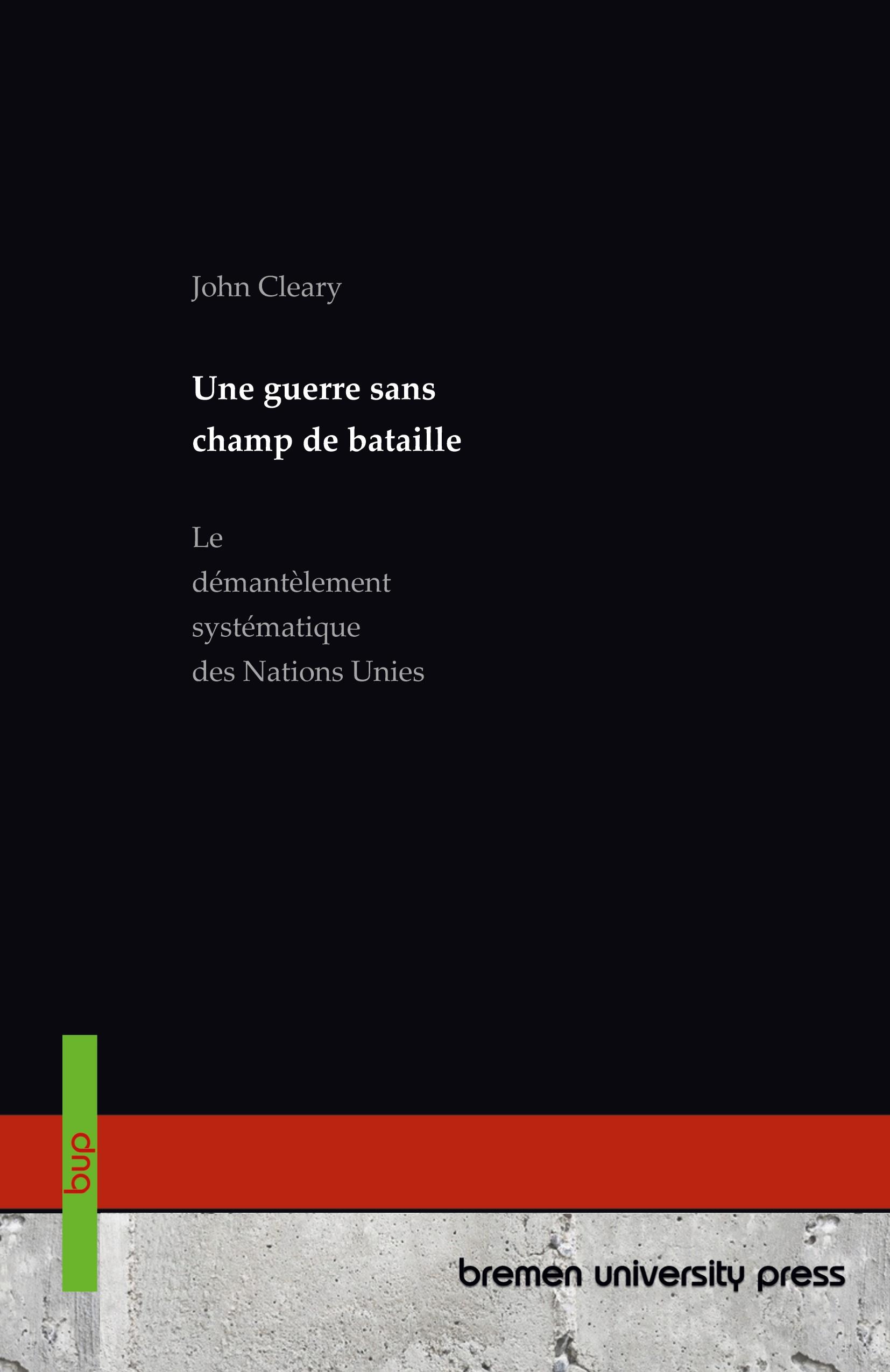 Vorderes Coverbild Une guerre sans champ de bataille