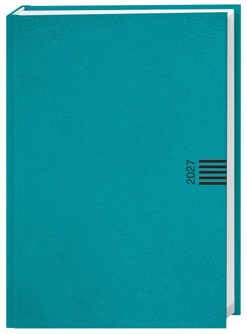 Vorderes Coverbild Tages-Cheftimer A6, petrol 2027