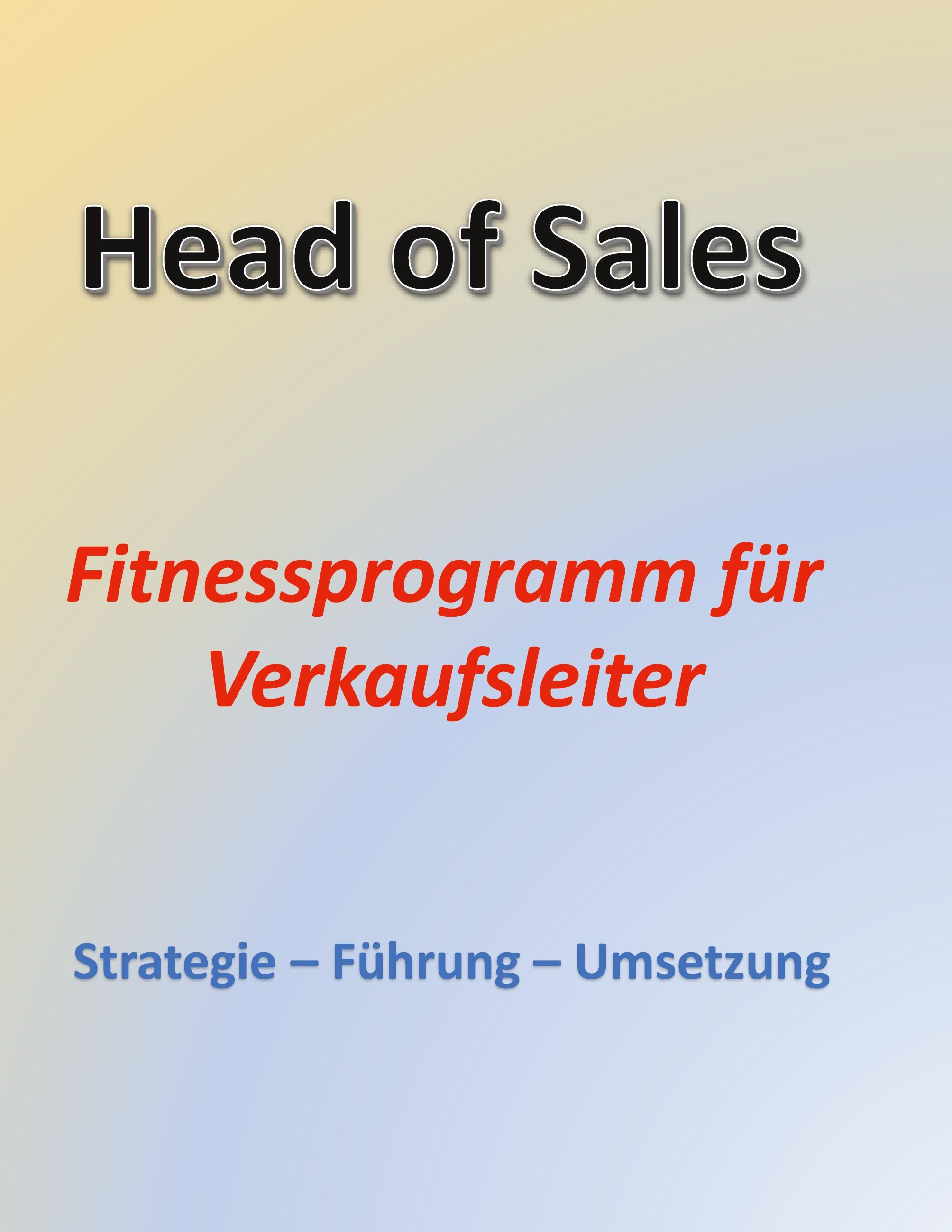 Vorderes Coverbild Head of Sales