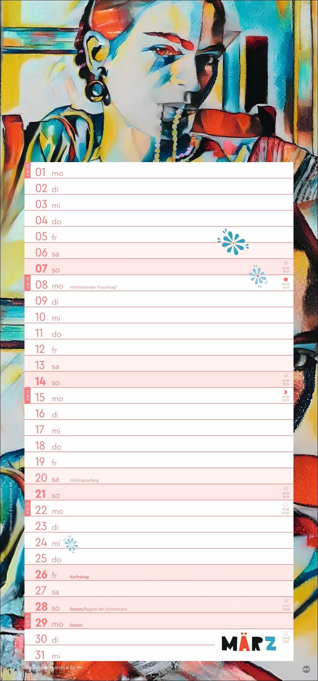 Beispielinhalt (Bild) Frida Planer 2027