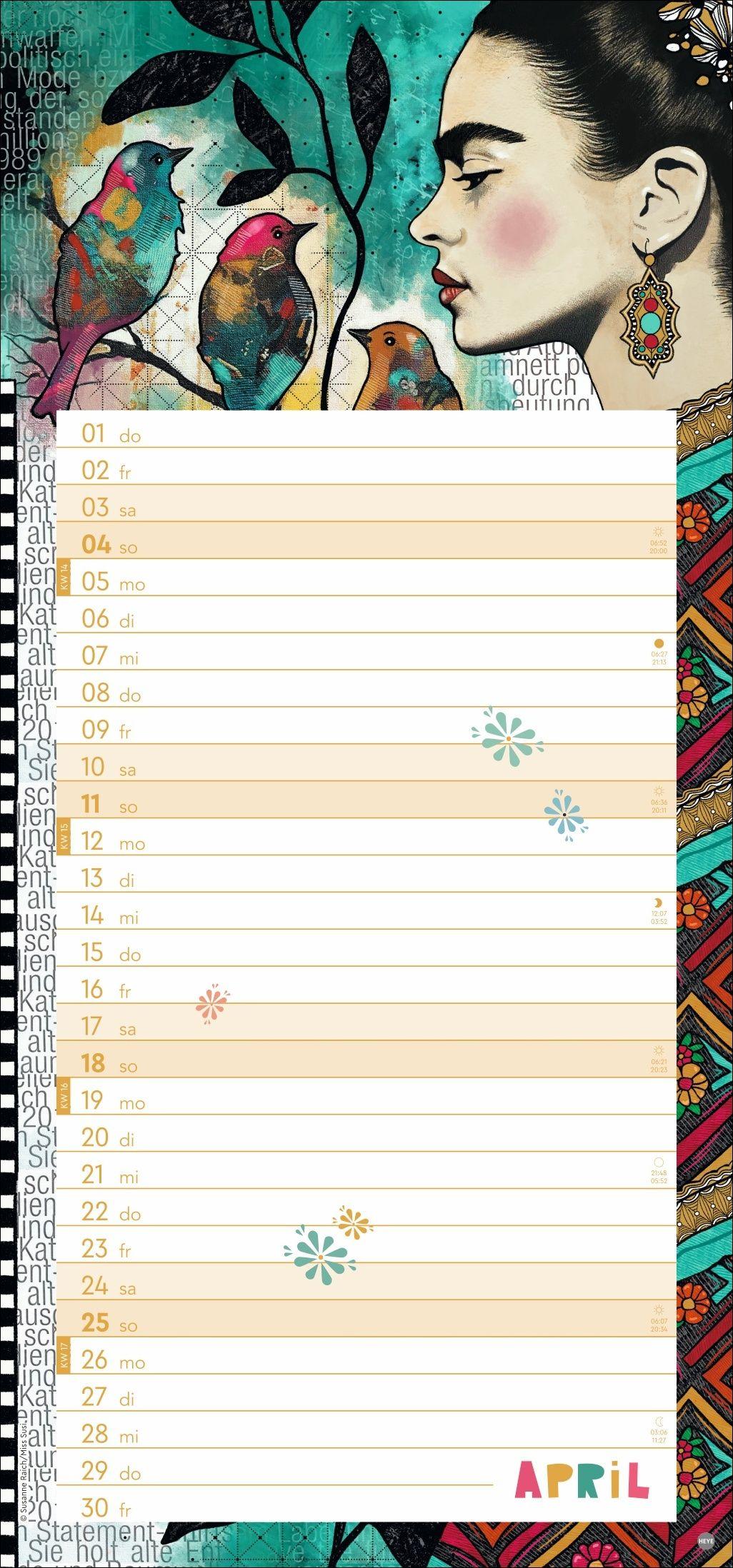 Beispielinhalt (Bild) Frida Planer 2027