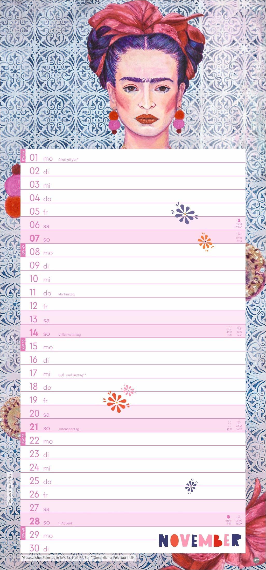 Beispielinhalt (Bild) Frida Planer 2027