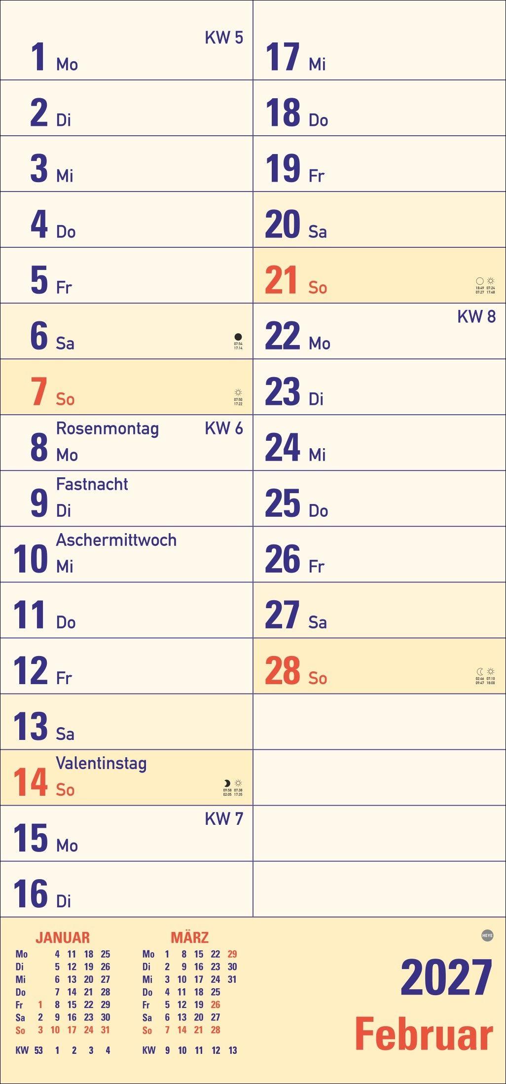 Beispielinhalt (Bild) Großdruck Planer 2027
