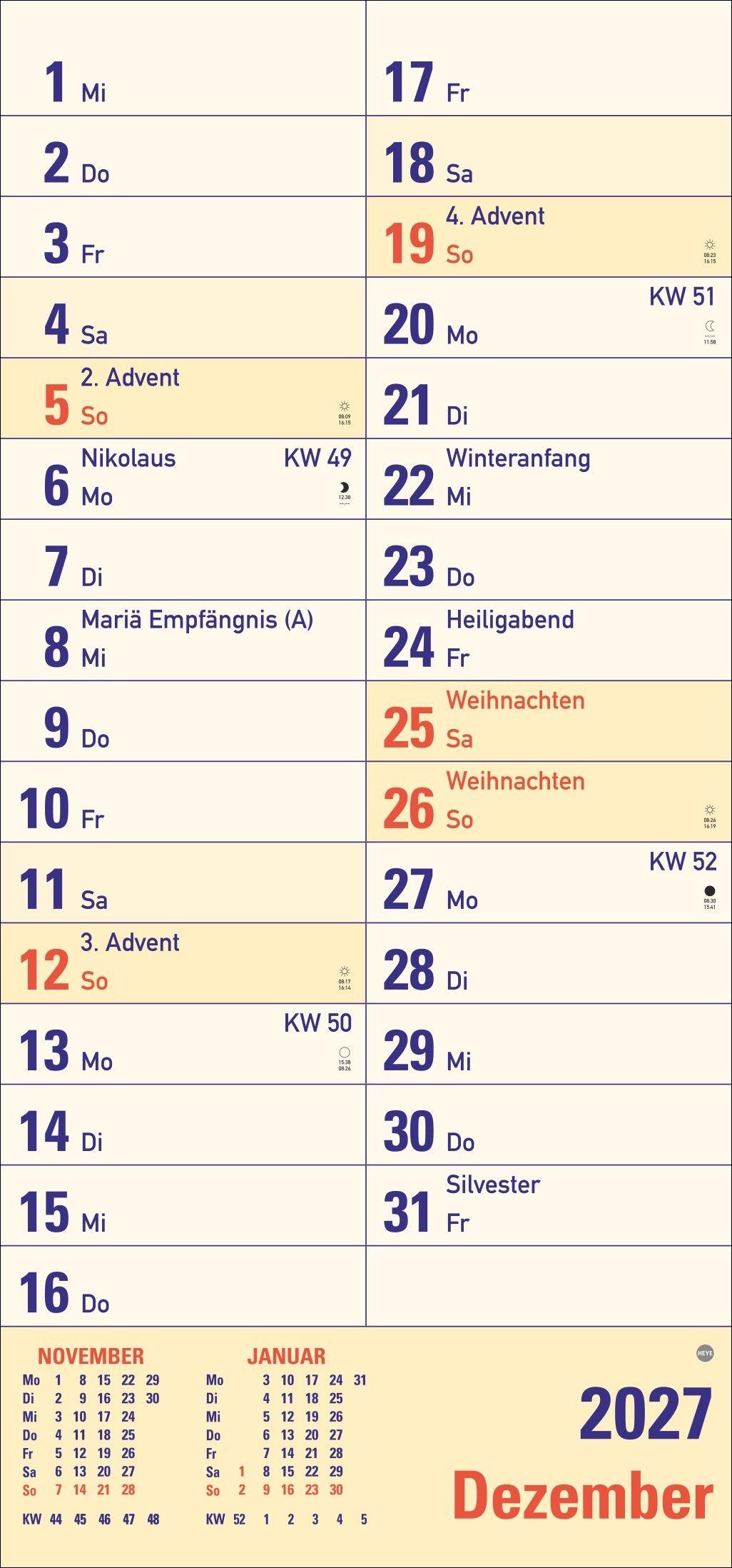 Beispielinhalt (Bild) Großdruck Planer 2027