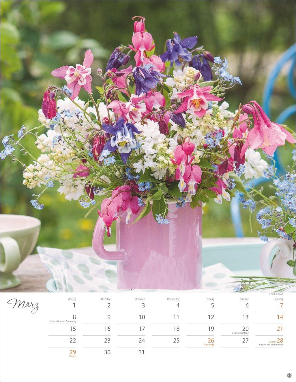 Beispielinhalt (Bild) Bunter Blütenzauber Posterkalender 2027