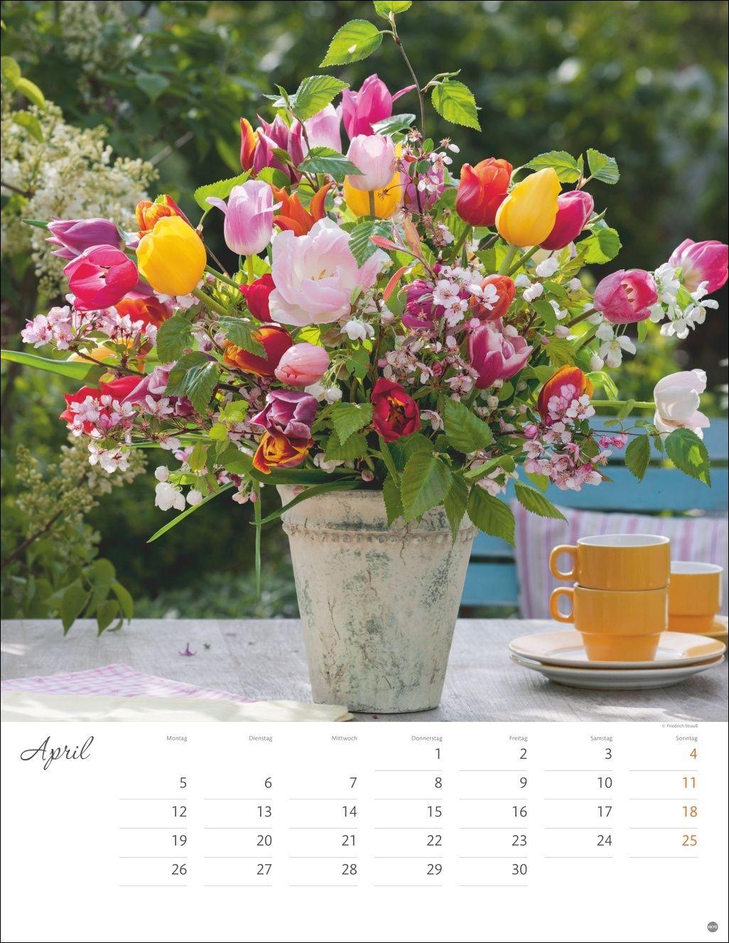 Beispielinhalt (Bild) Bunter Blütenzauber Posterkalender 2027