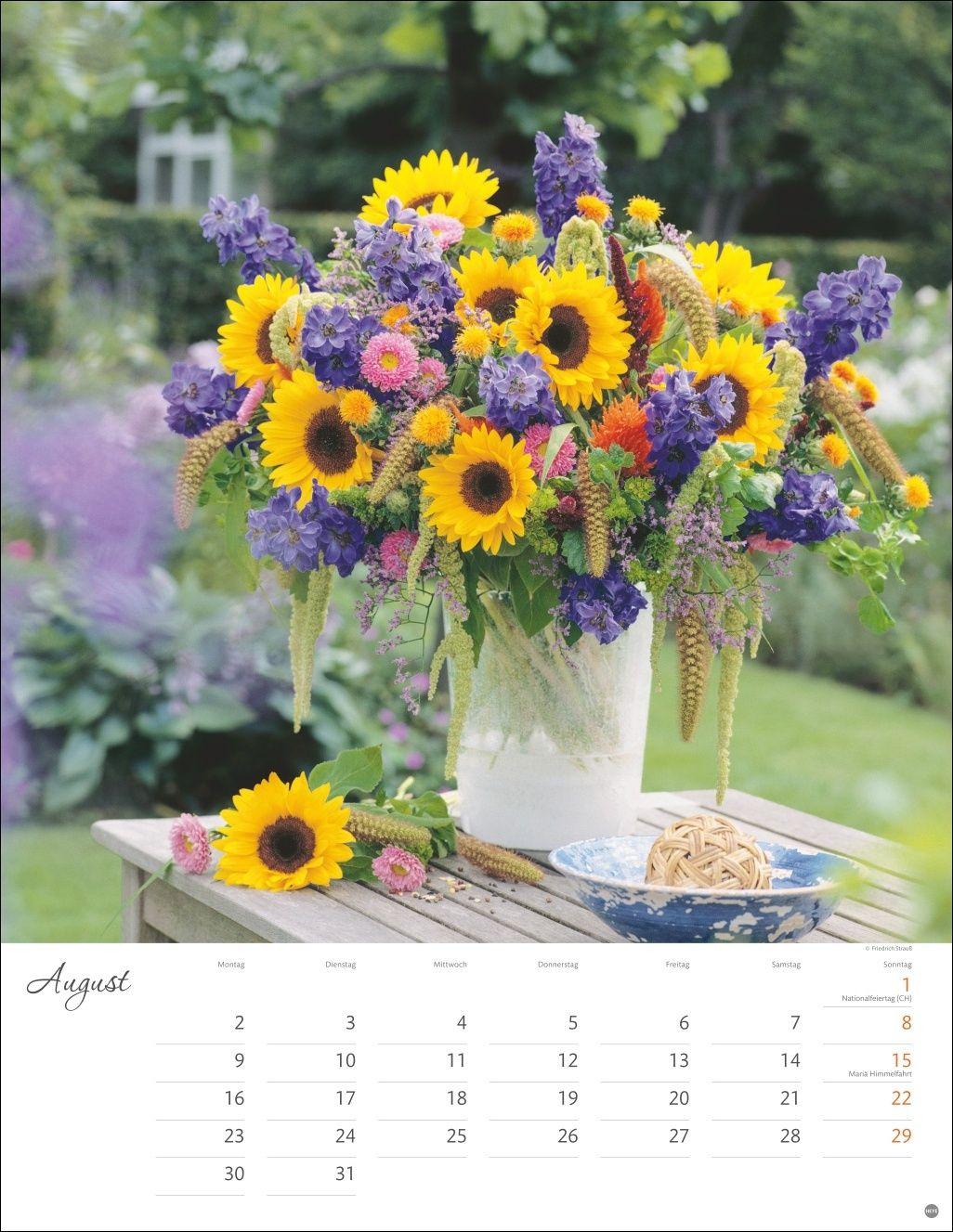 Beispielinhalt (Bild) Bunter Blütenzauber Posterkalender 2027