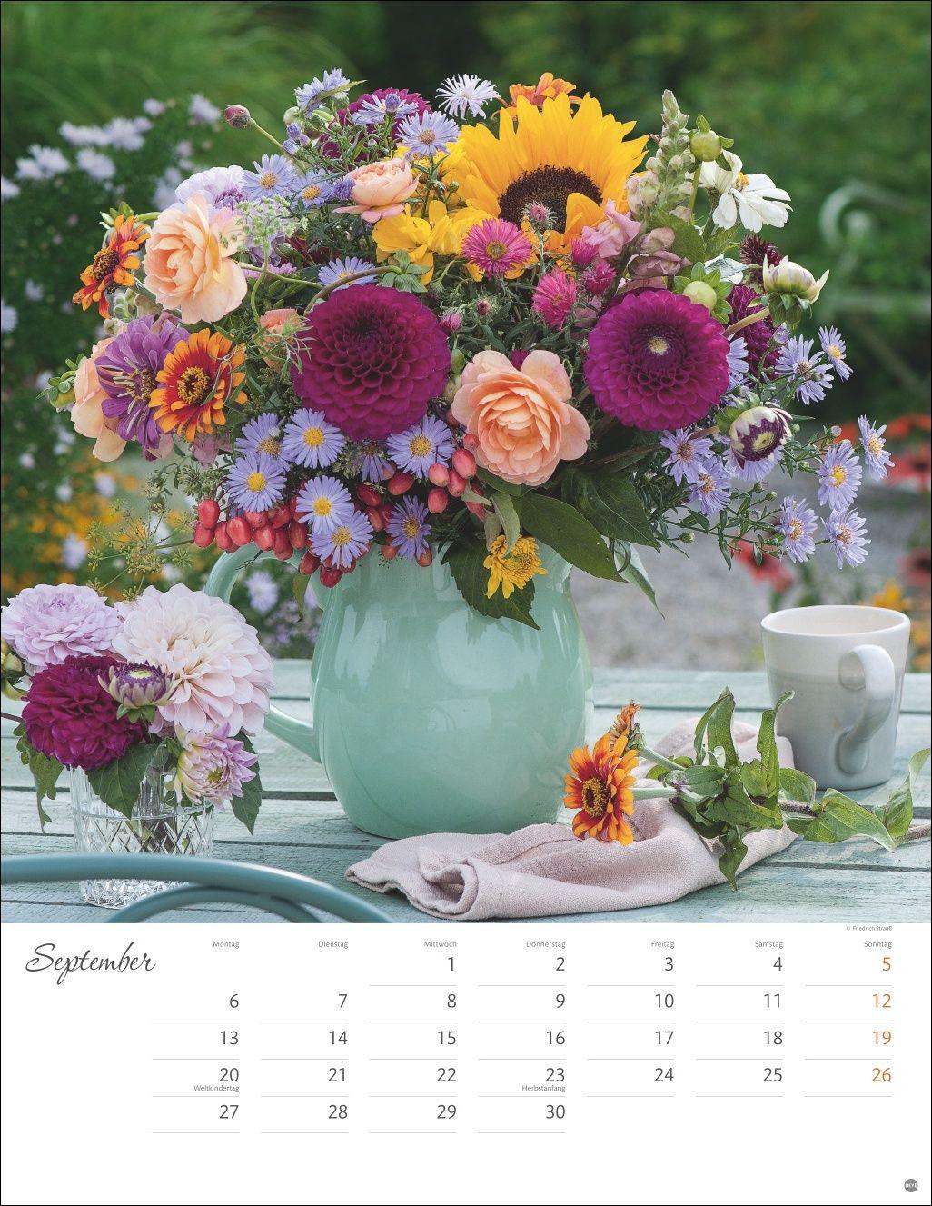 Beispielinhalt (Bild) Bunter Blütenzauber Posterkalender 2027