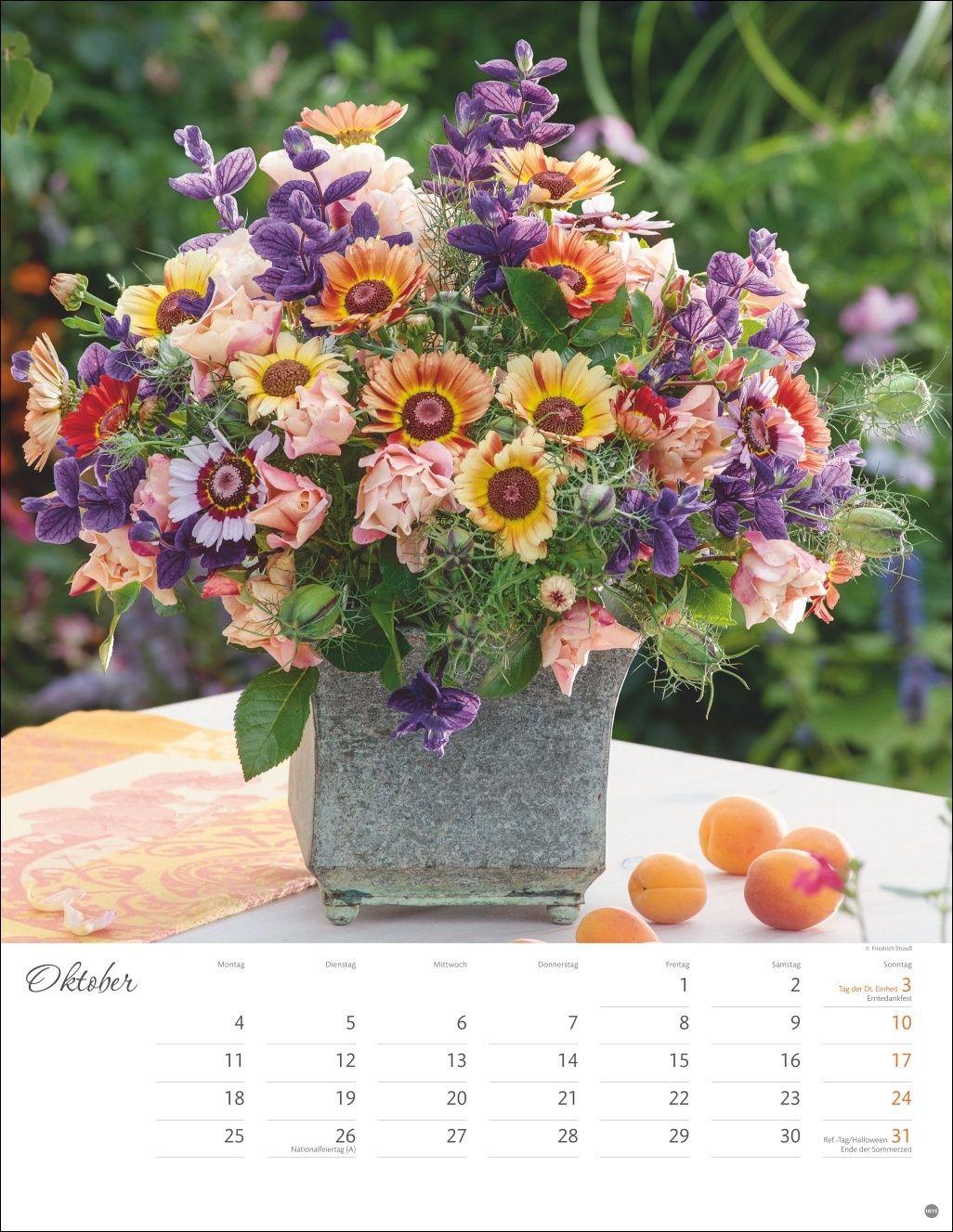 Beispielinhalt (Bild) Bunter Blütenzauber Posterkalender 2027