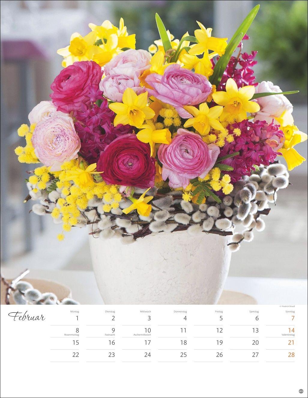 Beispielinhalt (Bild) Bunter Blütenzauber Posterkalender 2027