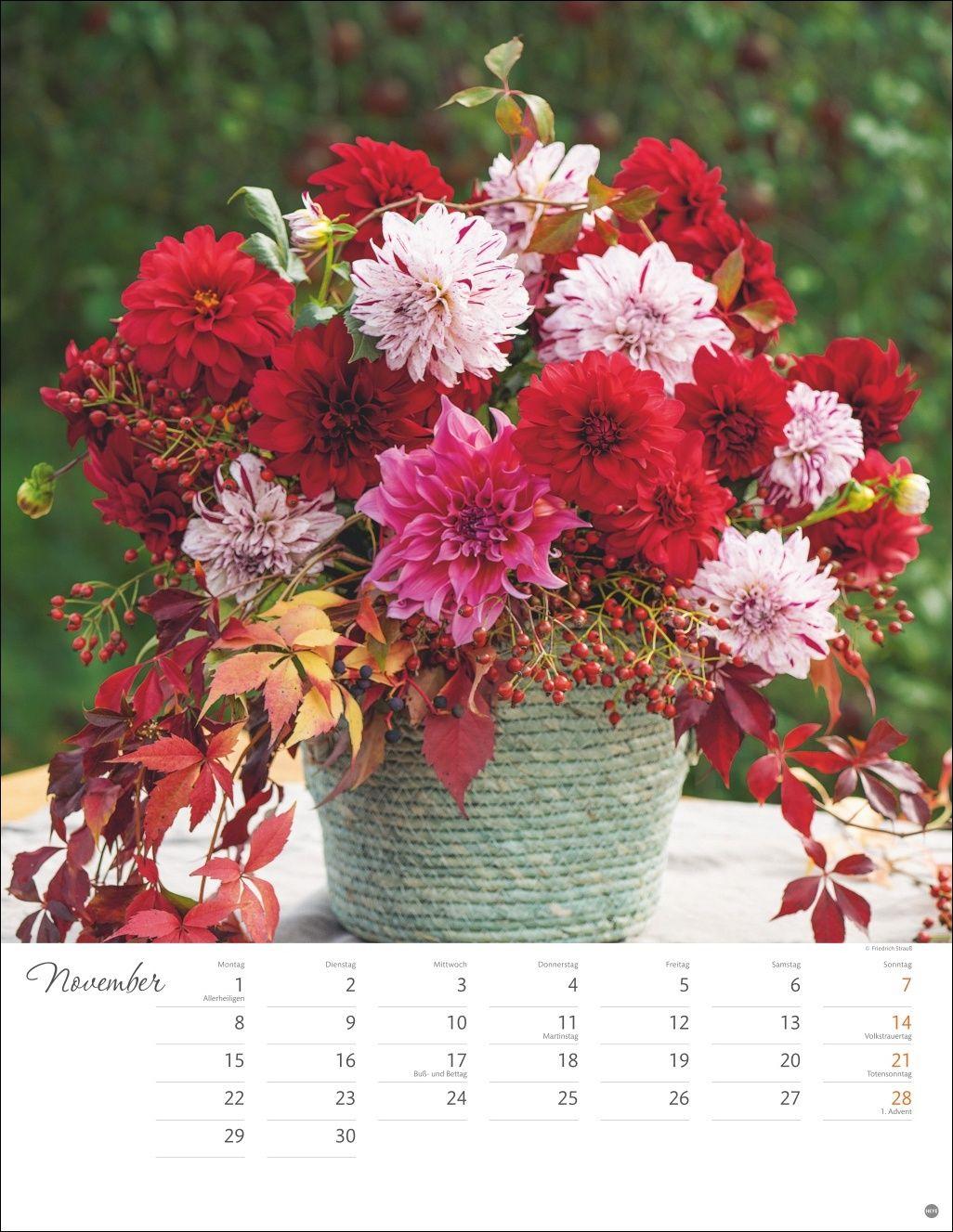 Beispielinhalt (Bild) Bunter Blütenzauber Posterkalender 2027