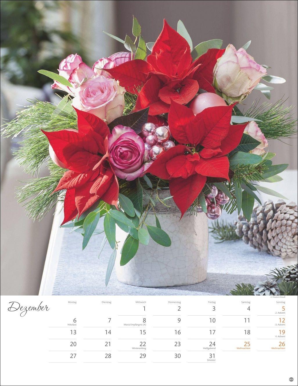 Beispielinhalt (Bild) Bunter Blütenzauber Posterkalender 2027