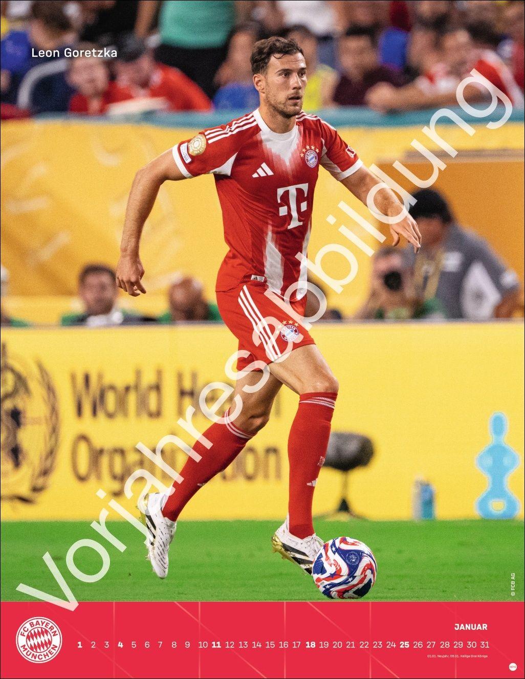 Beispielinhalt (Bild) FC Bayern München Posterkalender 2027