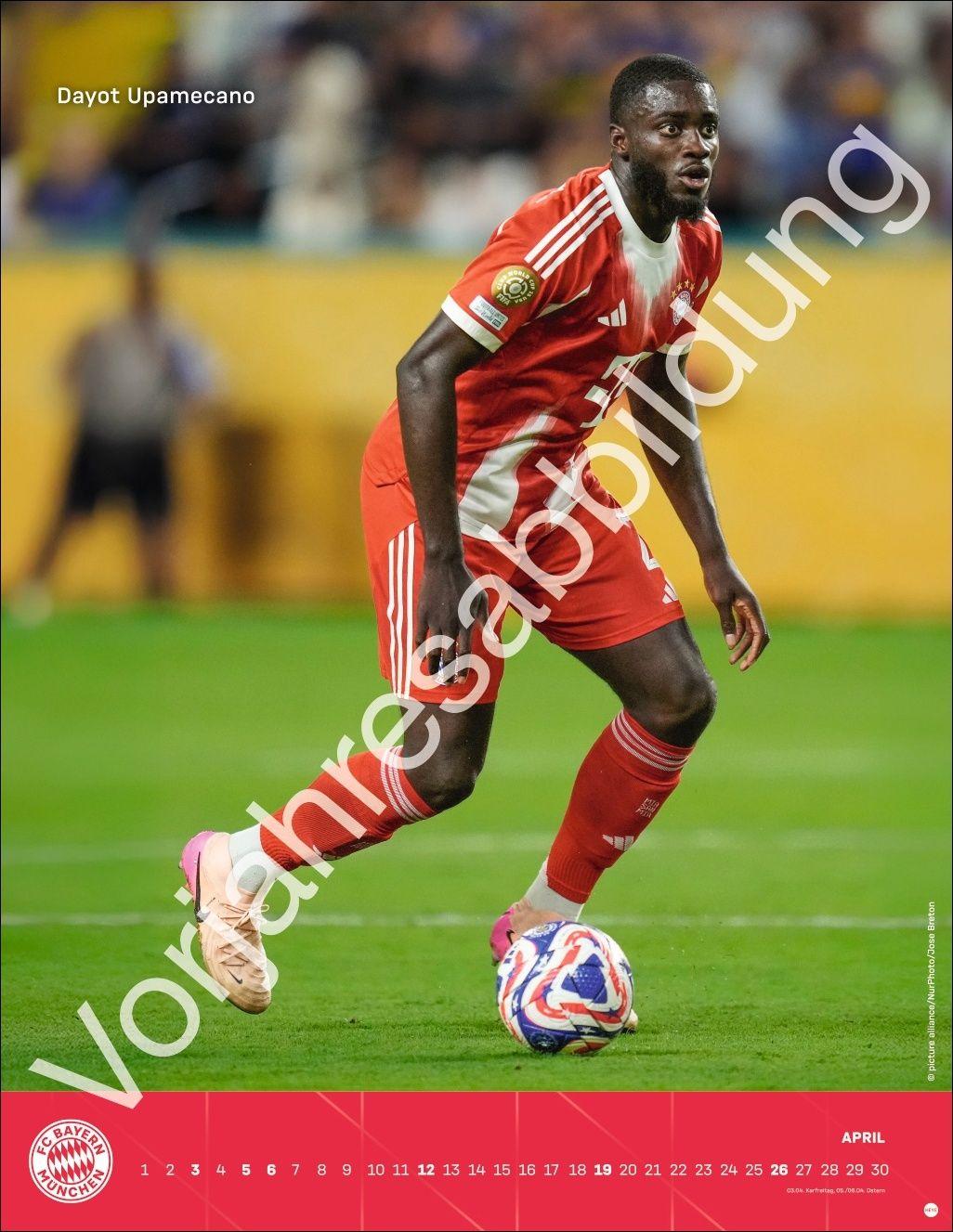 Beispielinhalt (Bild) FC Bayern München Posterkalender 2027