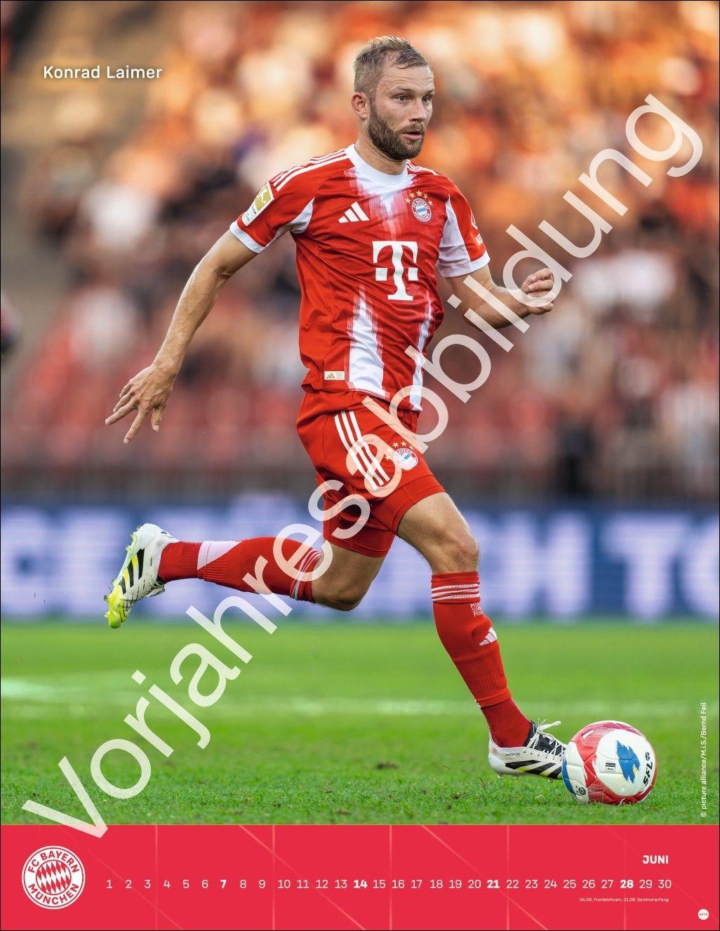 Beispielinhalt (Bild) FC Bayern München Posterkalender 2027