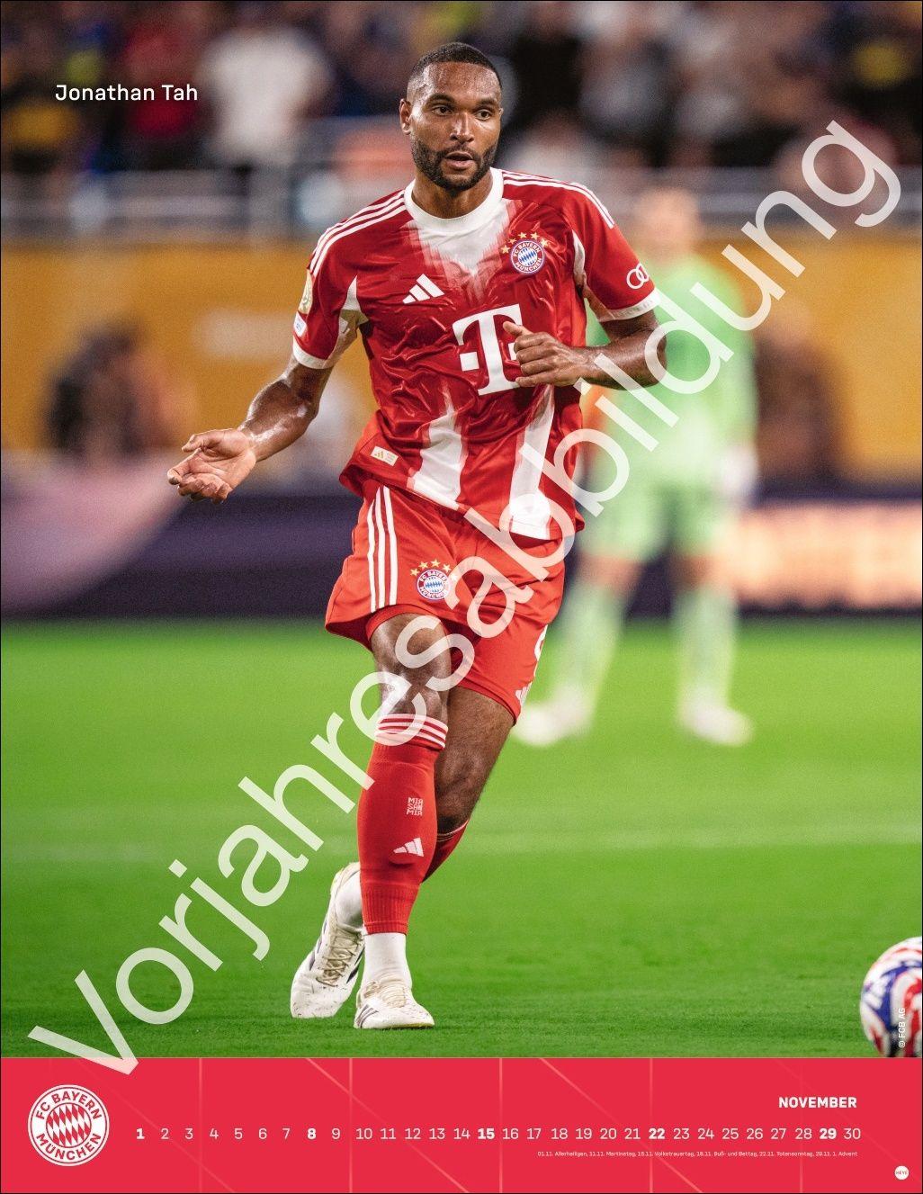 Beispielinhalt (Bild) FC Bayern München Posterkalender 2027