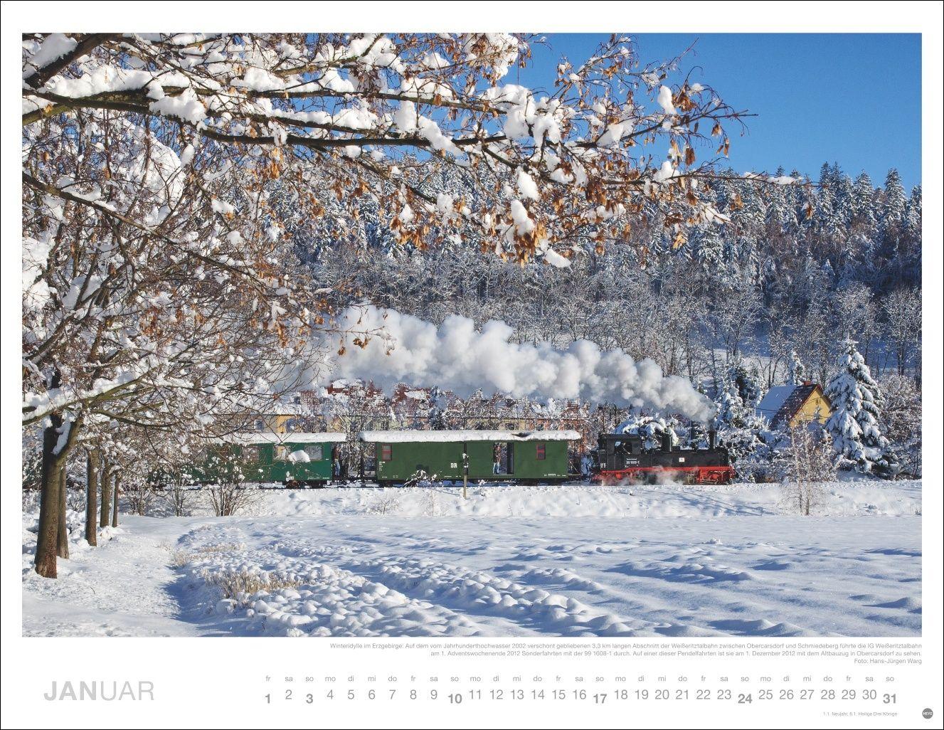 Beispielinhalt (Bild) Eisenbahn-Romantik Posterkalender 2027