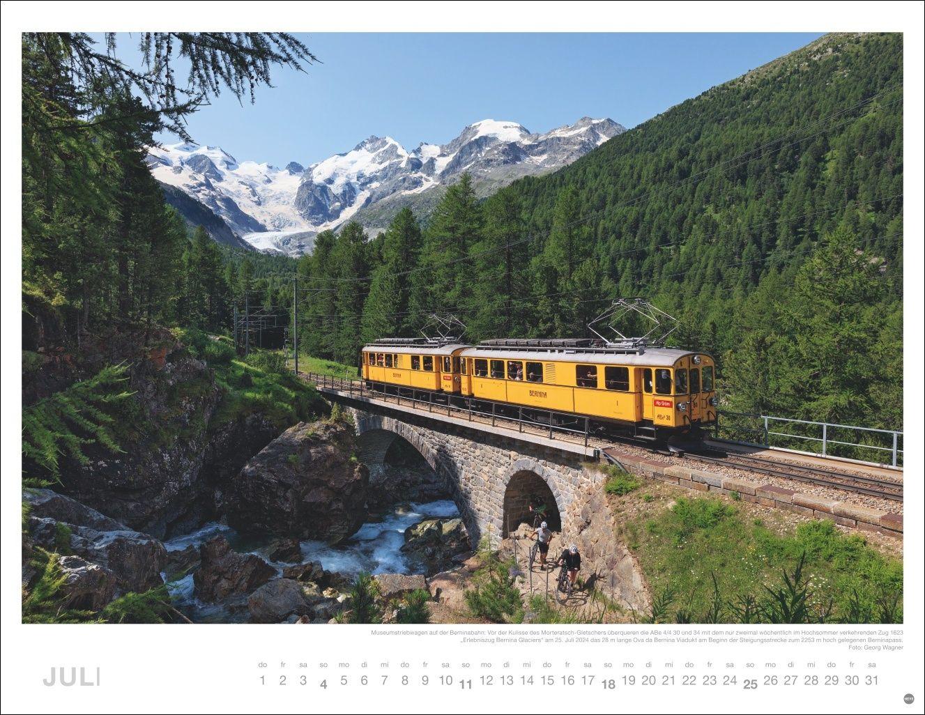 Beispielinhalt (Bild) Eisenbahn-Romantik Posterkalender 2027