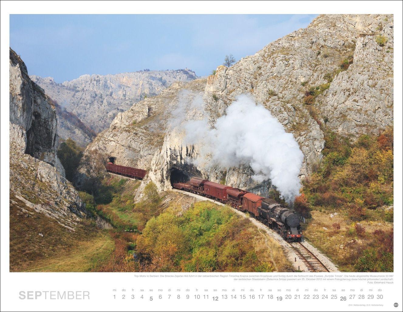 Beispielinhalt (Bild) Eisenbahn-Romantik Posterkalender 2027