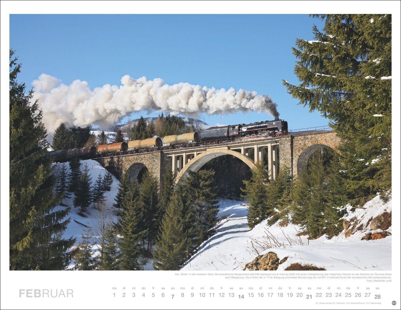 Beispielinhalt (Bild) Eisenbahn-Romantik Posterkalender 2027
