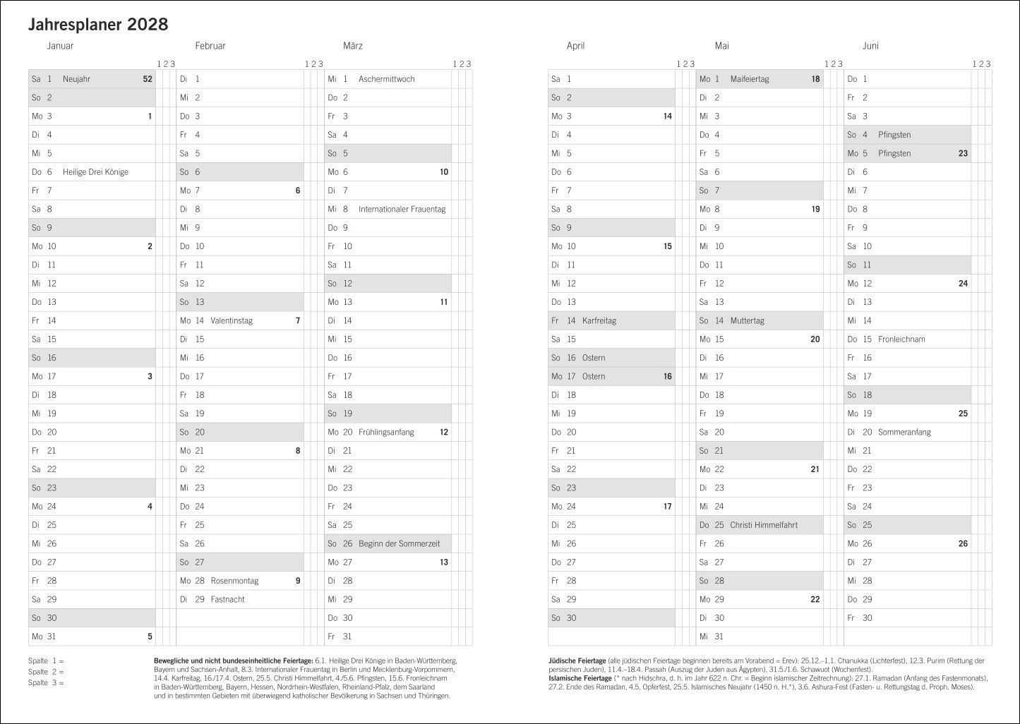 Beispielinhalt (Bild) Terminer A5, Struktur rot 2027