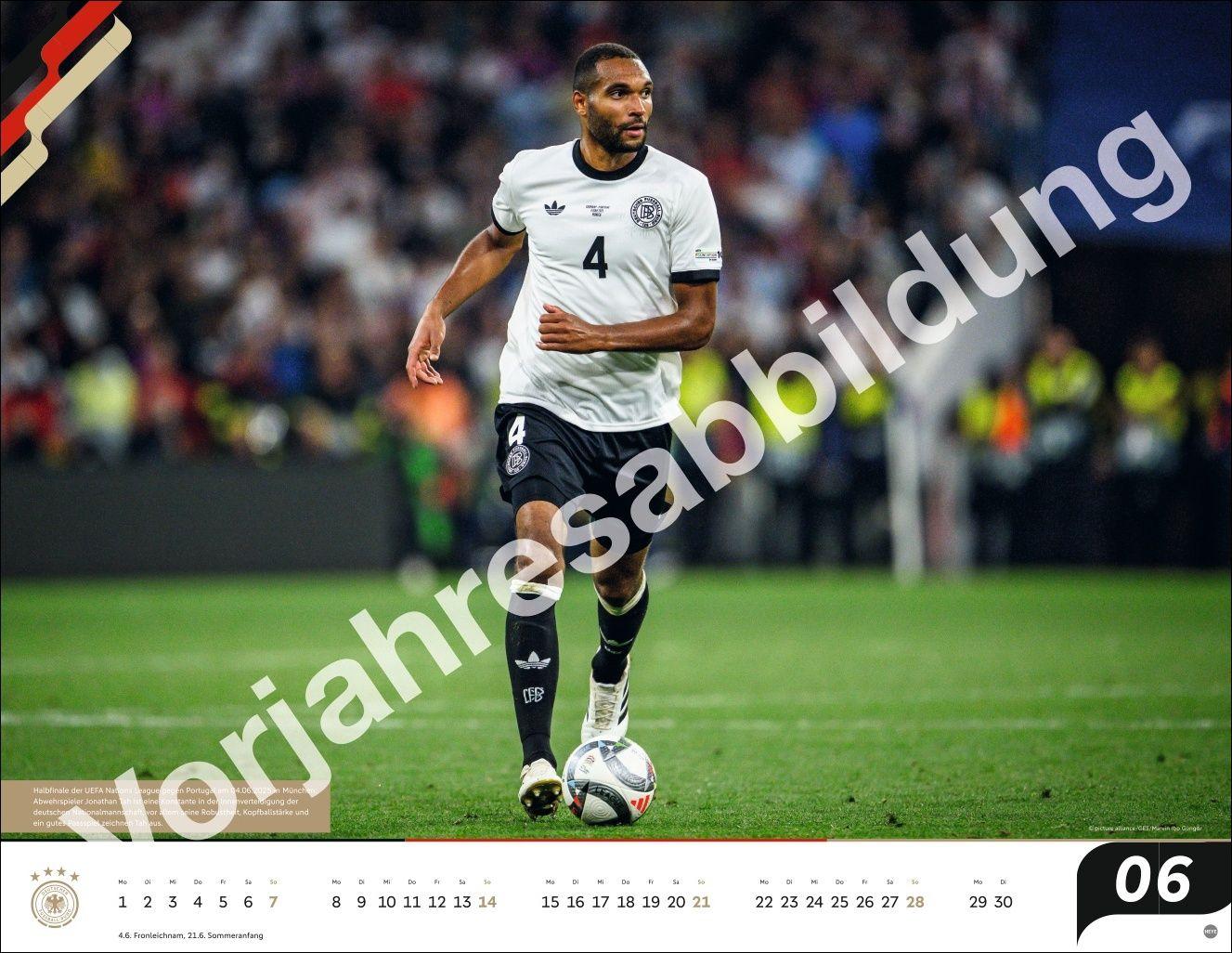 Beispielinhalt (Bild) DFB Männer Posterkalender 2027