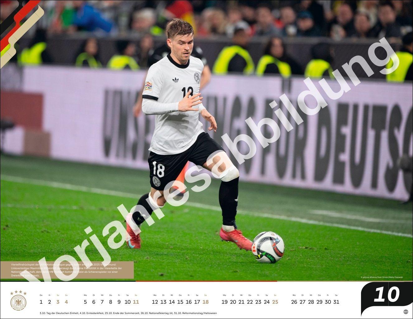 Beispielinhalt (Bild) DFB Männer Posterkalender 2027