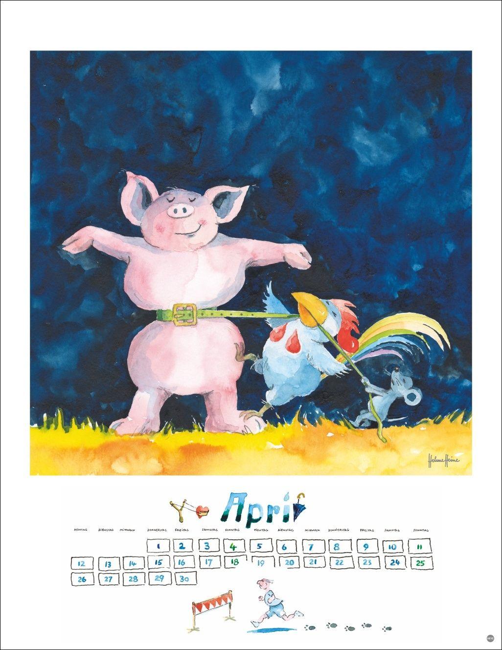 Beispielinhalt (Bild) Helme Heine: Edition Kalender 2027