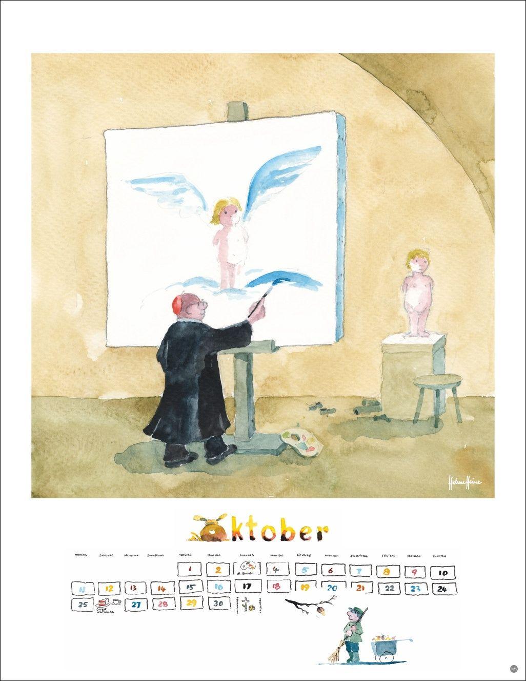 Beispielinhalt (Bild) Helme Heine: Edition Kalender 2027