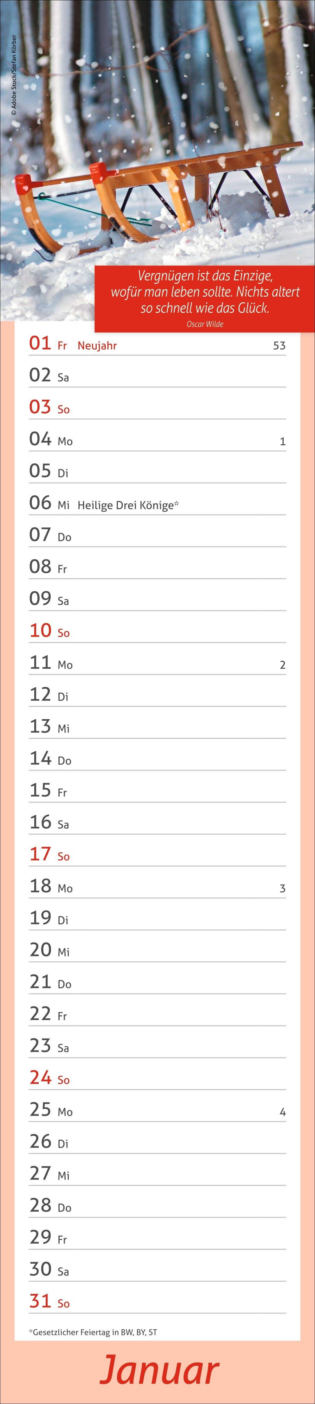 Beispielinhalt (Bild) times&more Tage voller Glück Langplaner 2027