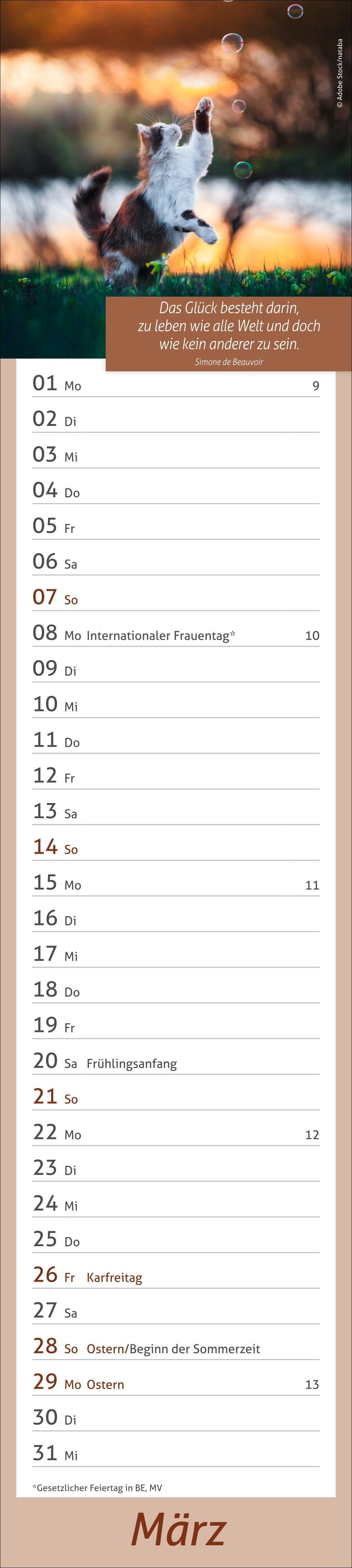 Beispielinhalt (Bild) times&more Tage voller Glück Langplaner 2027