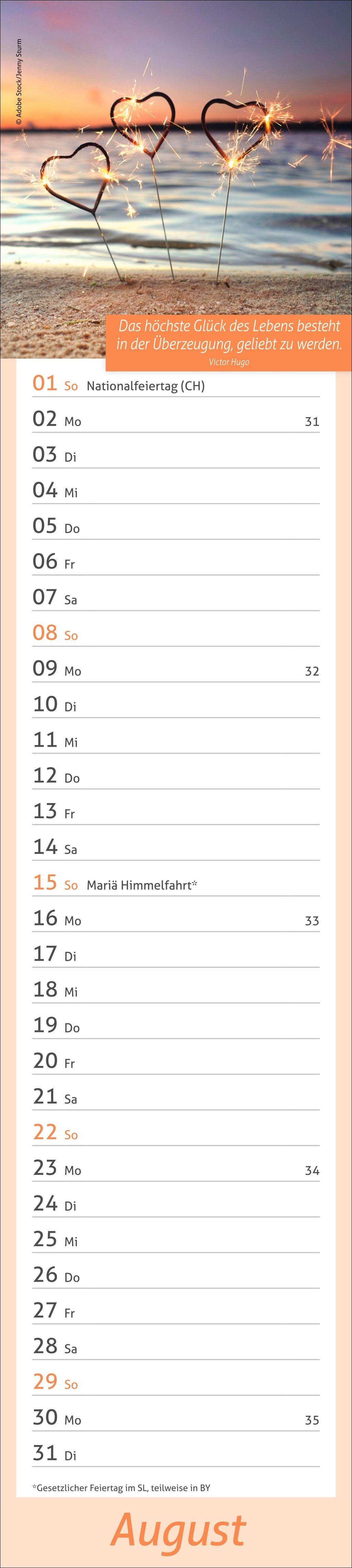 Beispielinhalt (Bild) times&more Tage voller Glück Langplaner 2027