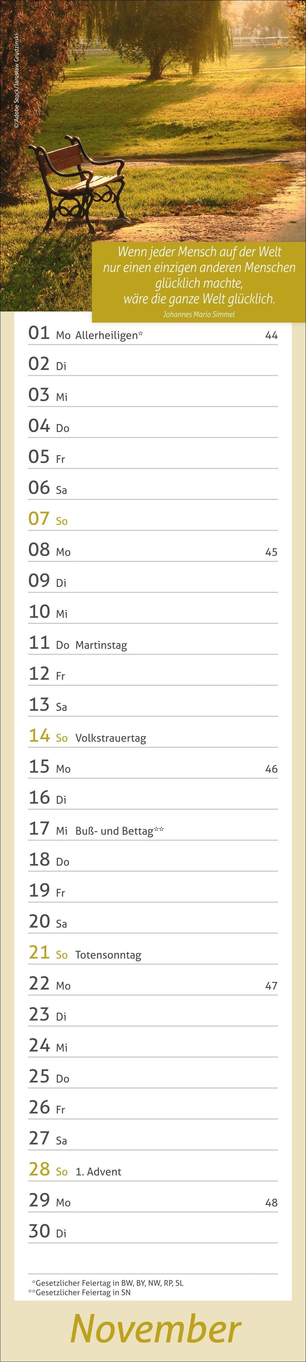 Beispielinhalt (Bild) times&more Tage voller Glück Langplaner 2027