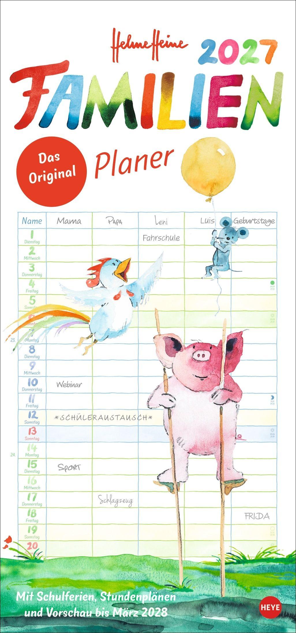 Vorderes Coverbild Helme Heine: Familienplaner 2027