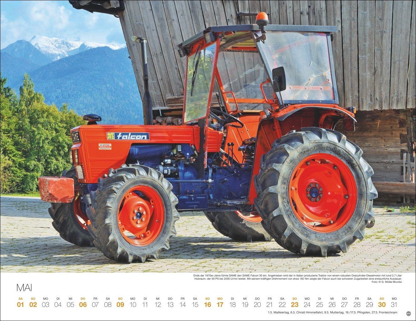 Beispielinhalt (Bild) Starke Traktoren Posterkalender 2027