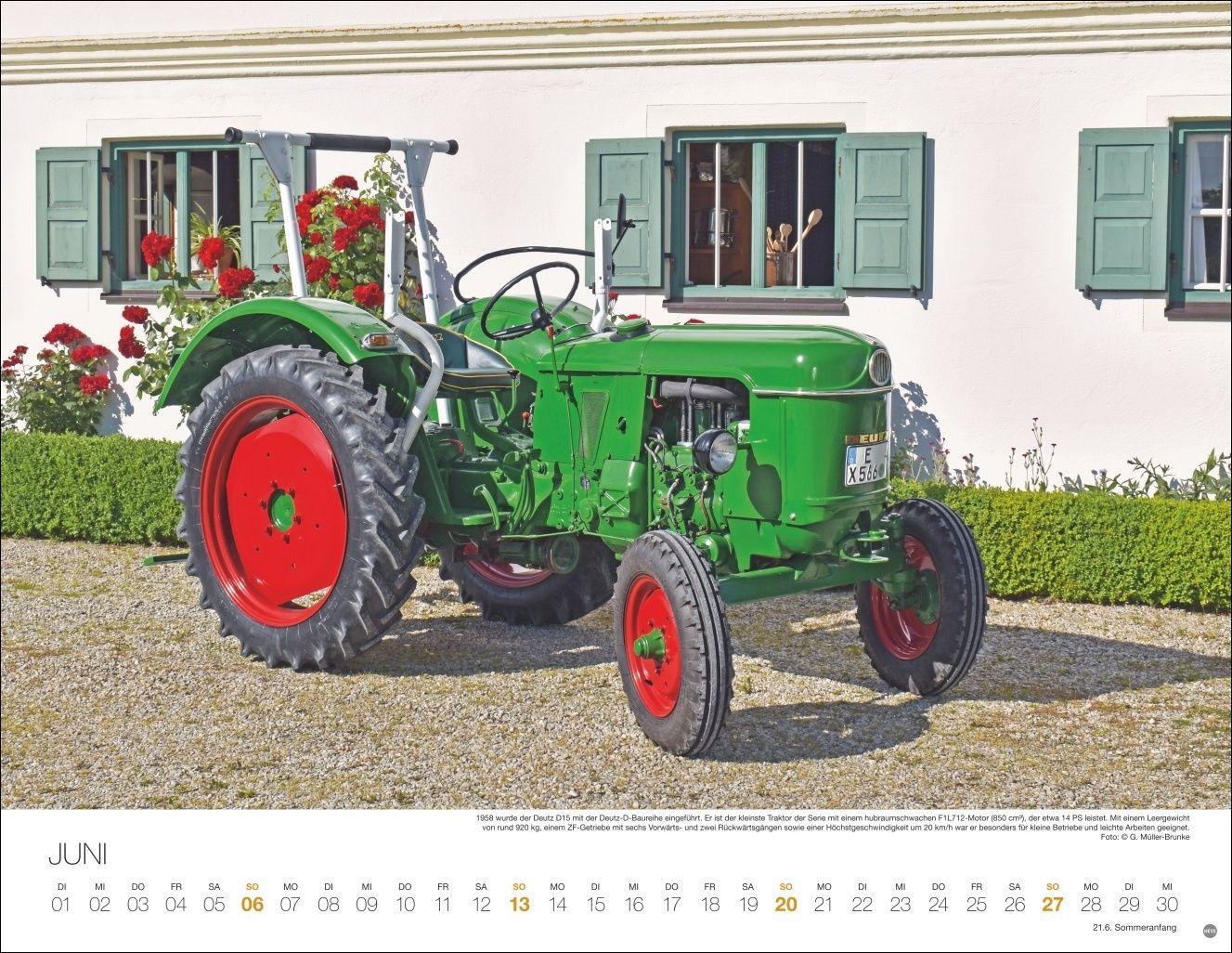 Beispielinhalt (Bild) Starke Traktoren Posterkalender 2027