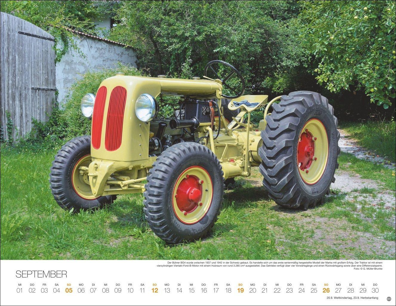 Beispielinhalt (Bild) Starke Traktoren Posterkalender 2027