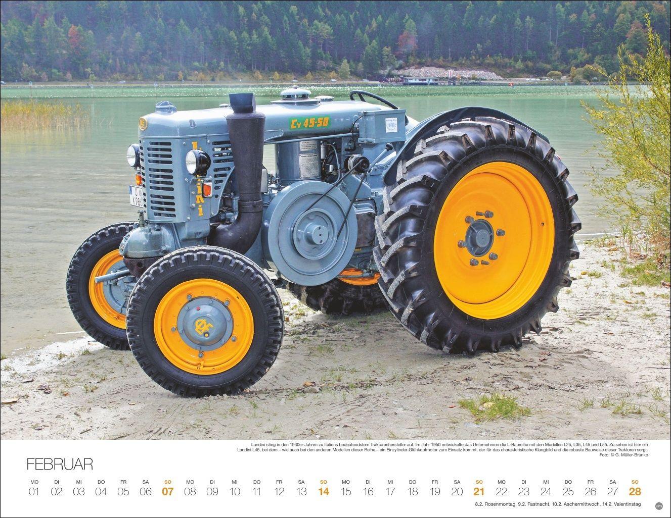 Beispielinhalt (Bild) Starke Traktoren Posterkalender 2027